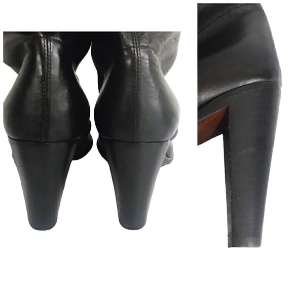 Michel Perry black‎ leather half boots size 38 EU - Picture 11 of 11